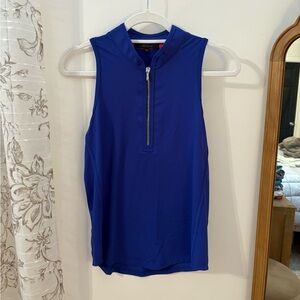 Greyson Royal Blue Zip-Up Tank Top